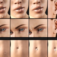 Piercing Collection For Genesis Female S Daz D